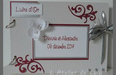 livre d'or arabesques et orchidee