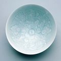 Bowl Carved With Design Of Boys Among Peonies, China, Jiangxi Province, Southern Song dynasty, 12th century