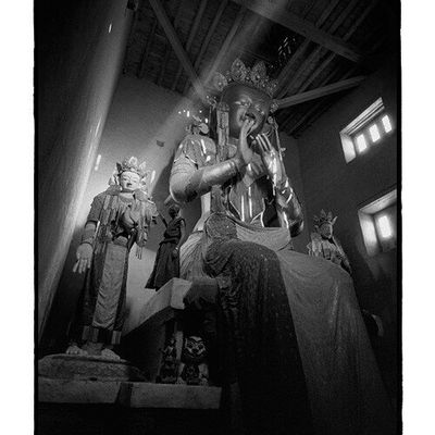 Lama Thupsan dans l'ermitage de Maitreya Buddha