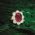 Important 6.00-Carat Natural Unheated Burmese Mogok “Pigeon’s Blood” Ruby and Diamond Ring, Tiffany & Co
