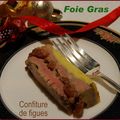 Foie gras en terrine et confiture de figues sèches