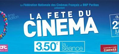 Dès dimanche, c'est la fête du cinéma!!