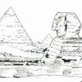 Le sphinx et les pyramides