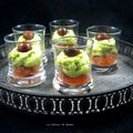 Petite verrine avocat et saumon fumé pour l'apéro