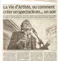 La vie d'Artiste