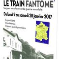 Samedi 28 janvier 2017 à Sorgues: Inauguration du panneau sur le train fantôme-Conférence-Projection du film