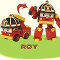 Jouet Robocar Poli - Véhicule/figurine transformable - Personnage ROY Le camion de pompiers -로보카 폴리 - Transformers cars toys