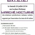 Marché nocturne à Saint-Auban : Nous vous attendons nombreux !