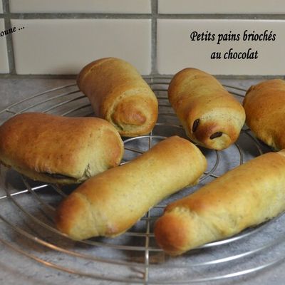 Petits pains briochés au chocolats 
