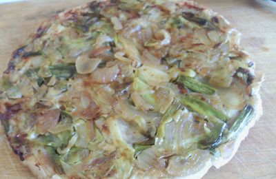 tatin poireaux (lentilles)