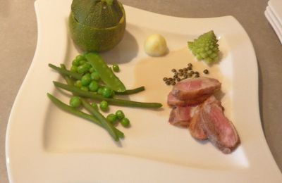 MAGRET DE CANARD SAUCE POIVRE VERT