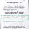Le téléthon à Bergerac avec "Le don du sang"