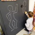 Personnages de Keith Haring dessinés par les enfants