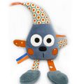 Doudou lutin bleu orange