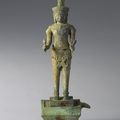Standing male deity, possibly Surya or Shiva, Cambodia, ca. 12th-13th century