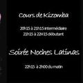 SOIREE NOCHE LATINA !!!!! et cours de kizomba 18/09/2015