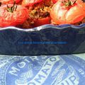 Divines tomates farcies gratinées de crumble aux saveurs de pesto