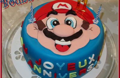 Gâteau Damier Mario Bros