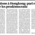 Elections à Hongkong : pari réussi pour les prodémocratie