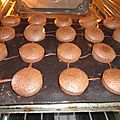 muffins au  chocolat coeur fondant de chocolat blanc