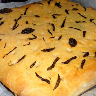 Foccacia au basilic 