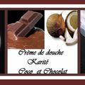 ♥♥-♥♥Crème de douche "chocolat/coco "♥♥-♥♥