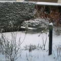 Aperçu du jardin sous son manteau de neige…