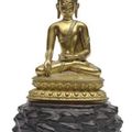 Buddha de médecine. (sMan-bla). Tibet. ca 16° siècle