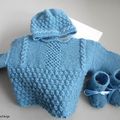 tricot laine bb fait main layette tricotee main