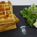 Gaufres de pommes de terre au Bleu du Vercors