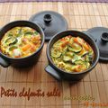 Petits clafoutis salés courgettes & surimi