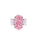 A 5.53 Carat Fancy Pink, Internally Flawless Diamond and Diamond Ring