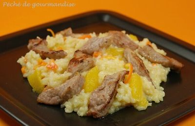 Risotto au veau et à l'orange 