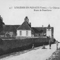 Vue ancienne du Château Blanc à Sougères en puisaye