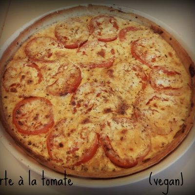 Tarte à la tomate végétalienne