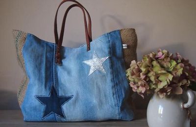 Sac Sardine et Cie Collection Jean/Jute