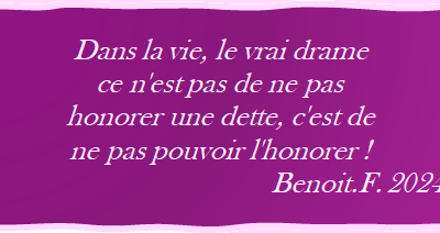À méditer