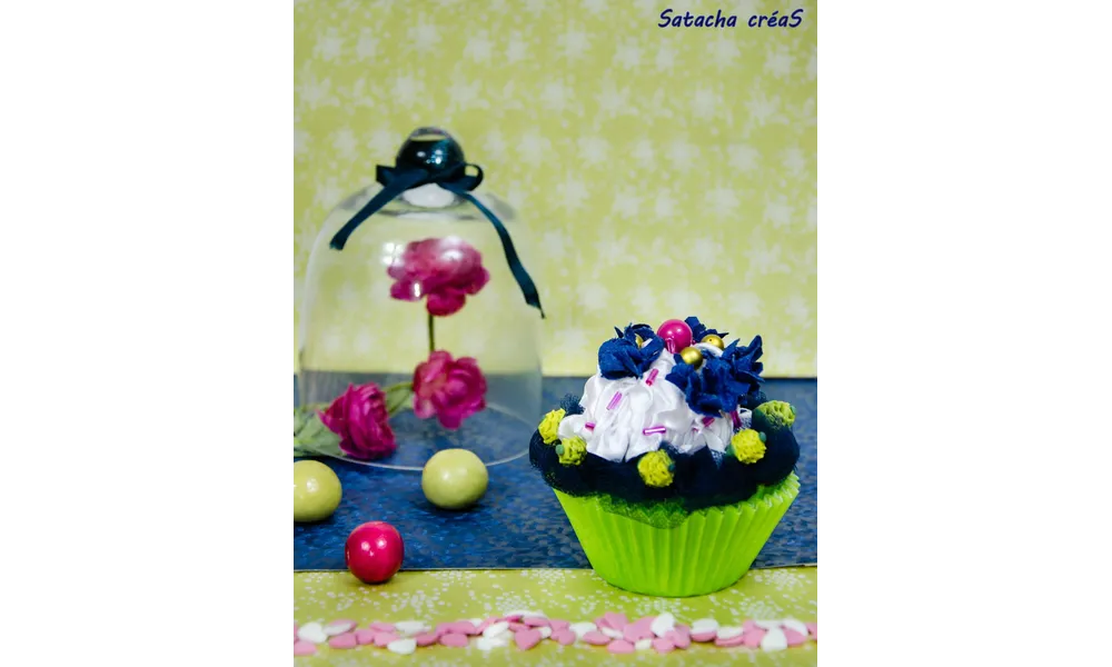  Cupcake violette