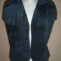 Gilet en cuir peau velours T38/40 : 60,00+5,50 = 65,50 €