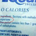 la liste de vidal des médicaments contenant de l'aspartame