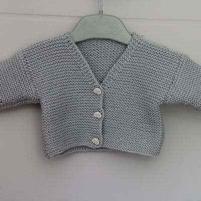 petit gilet point mousse