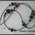 Sautoir avec perles perlées/ Beaded beads "sautoir"