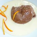 ILE FLOTTANTE A ma Façon .. Crème d'Orange, Oeufs en neige Chocolatés