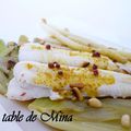 Soles à la vapeur, sauce aux pignons et huile de curry