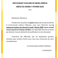 Fermeture restauration scolaire à Ménil-Erreux