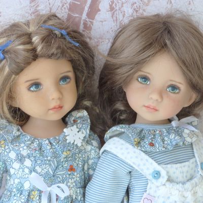 Esprit d'Hiver II Adèle et Chloé,hiver bleu