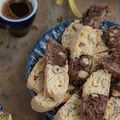 Cantuccini bicolores.