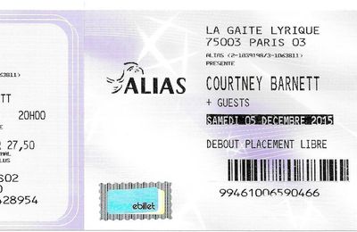 Courtney Barnett - Samedi 5 Décembre 2015 - Gaîté Lyrique (Paris)