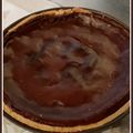 Flan crémeux au chocolat et poires 