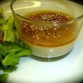 Panna cotta au wasabi et au fenouil sauvage, vinaigrette au miel